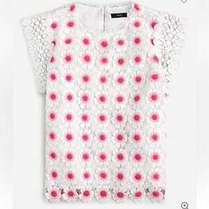 NWT J.Crew Floral crochet sleeveless top